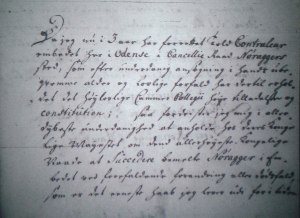 Adrian Bekker’s application addressed to King Christian V: "Most mighty, most gracious Lord and King! On several occasions, I have most humbly ventured to propose to your Royal Majesty that....."