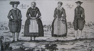 Farmers from the Dutch Village at Amager near Copenhagen