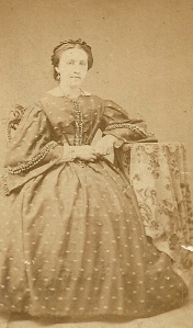 A photo taken of Ina Madsen between 1863 and 1865 (The Photo Atelier only existed in this period)